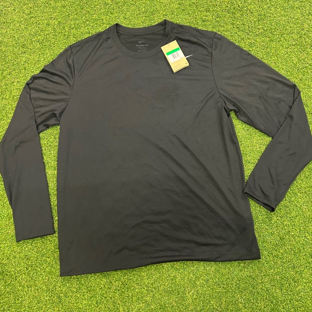 Nike Dri-FIT Mens Long Sleeve Training Shirt Black XL DV7657-010 NWT
